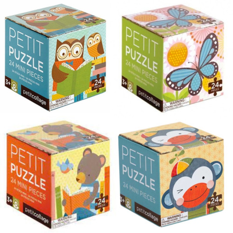"Petit Collage - Mini Puzzles 24pc 4 Pack"