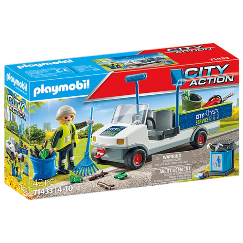 "Playmobil - Action Heroes - Street Cleaner with e-Vehicle 71433"