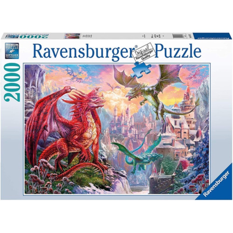 "Ravensburger 2000pc - Dragon Fantasy Puzzle**Slight Box Damage**"