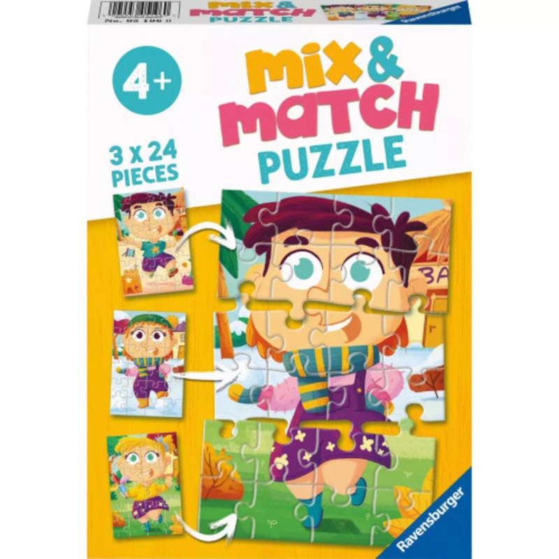"Ravensburger 3x24pc - Fashion Mix - Mix & Match Puzzle"