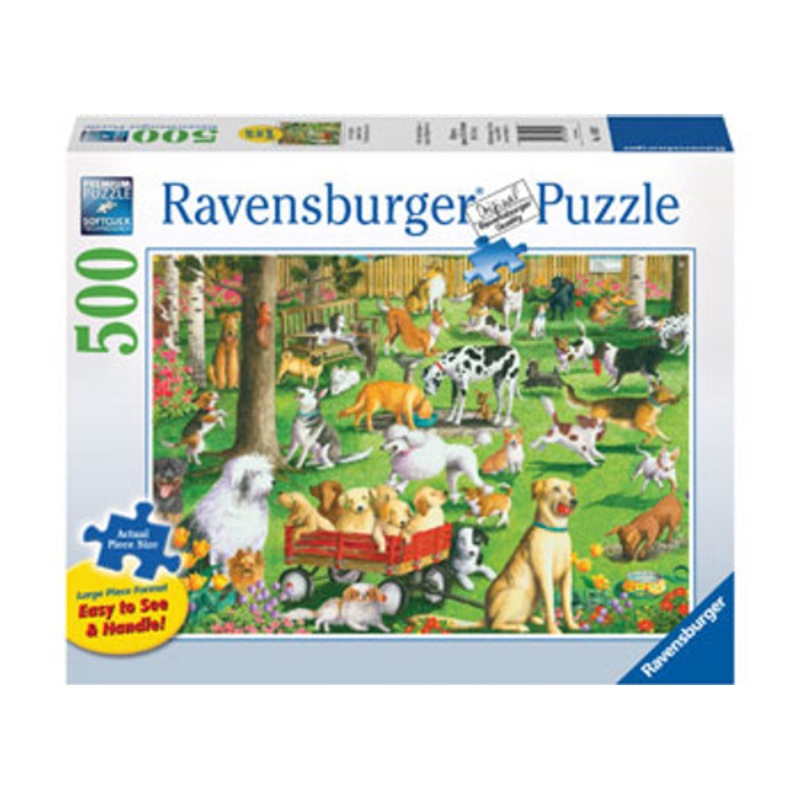 "Ravensburger 500pc - At the Dog Park Large Format Puzzle"