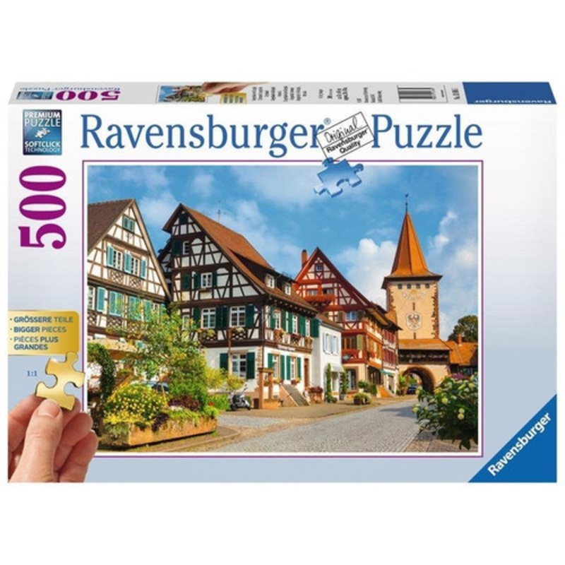 "Ravensburger 500pc - Gengenbach Germany 'Bigger Pieces' Puzzle"
