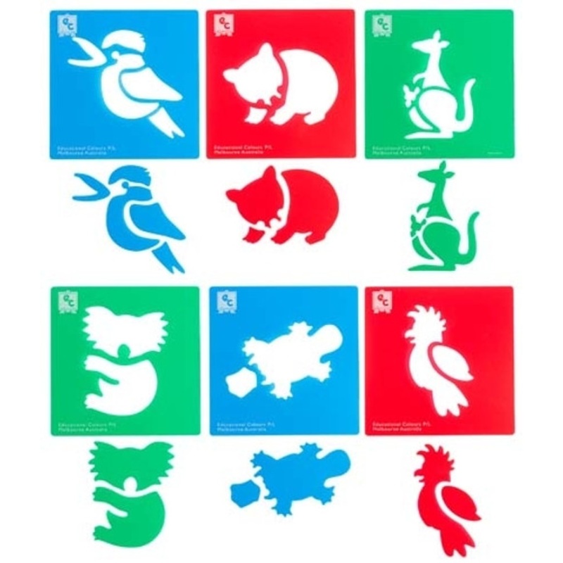 "Australian Animals Series #1 Stencil Set 6"