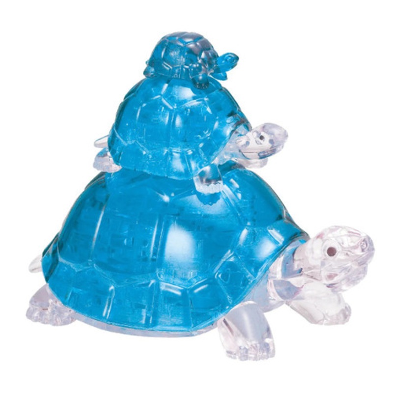 "Crystal Puzzle 3D - Blue Turtles 48 piece"