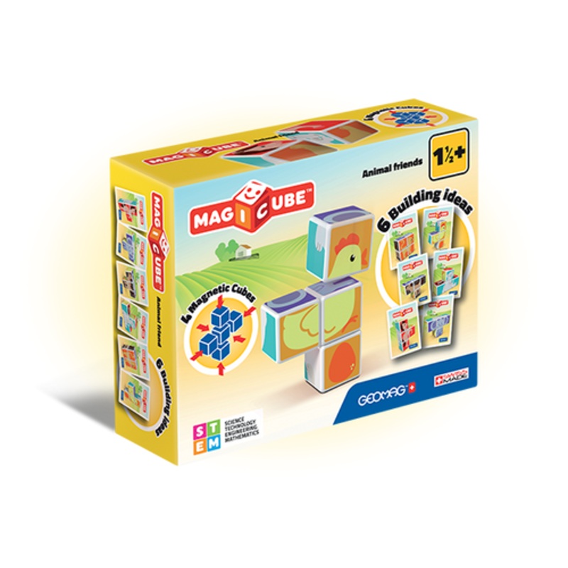 "Geomag - Magicube Animal Friends 7pc 132"