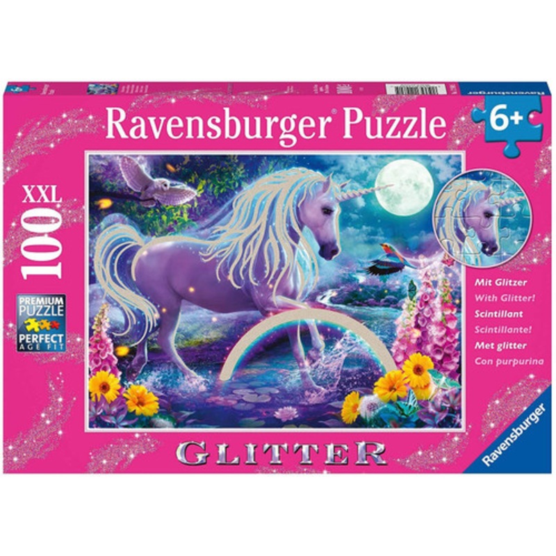 "Ravensburger 100pc - Unicorn Glitter Puzzle"