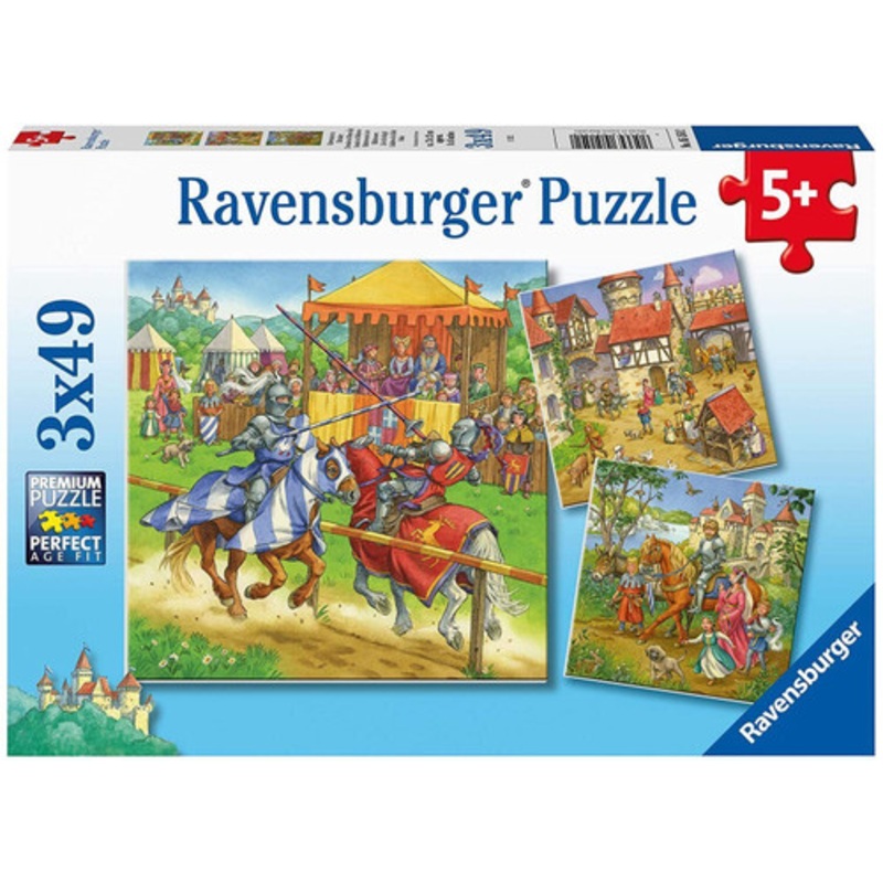 "Ravensburger 3x49pc - Life of the Knight Puzzle"