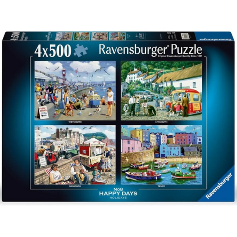 "Ravensburger 4 x 500pc - Happy Days No 8 Holiday Puzzle"