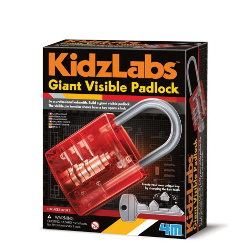 "4M - KidzLabs - Giant Visible Padlock"