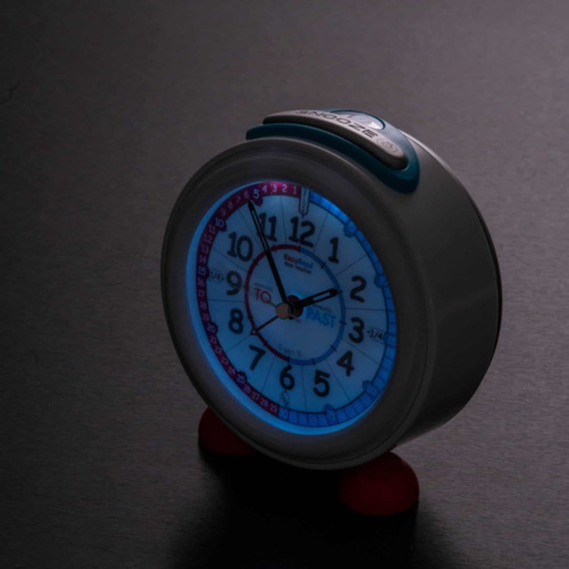 "EasyRead Alarm Clock: Past & To - Red Blue Face"