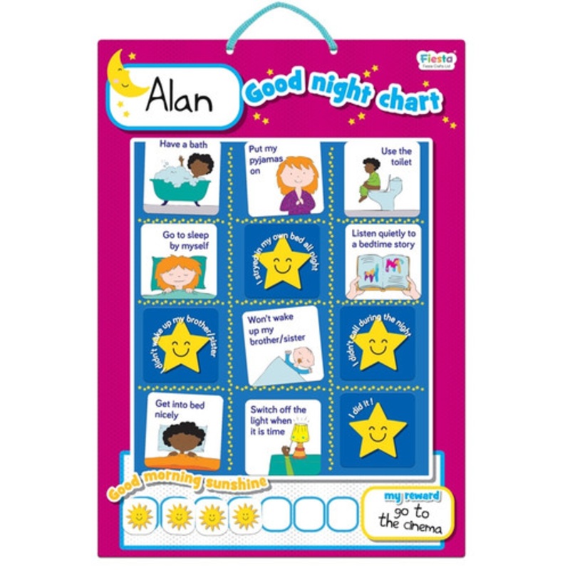 "Fiesta Crafts - Magnetic Good Night Chart"