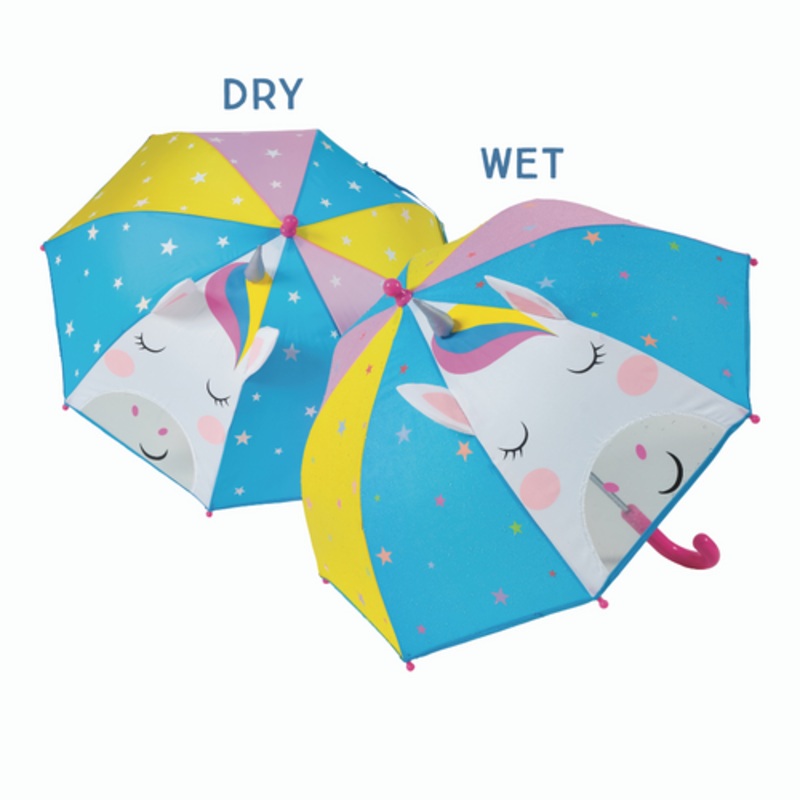 "Floss & Rock Colour Changing 3D Umbrella - Unicorn"