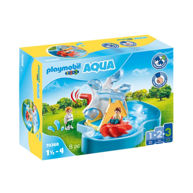 "Playmobil 1.2.3 AQUA - Water Wheel Carousel | 70268"