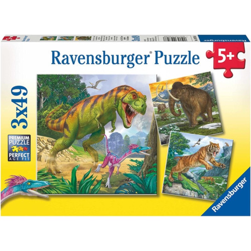 "Ravensburger 3x49pc - Primeval Ruler Puzzle"