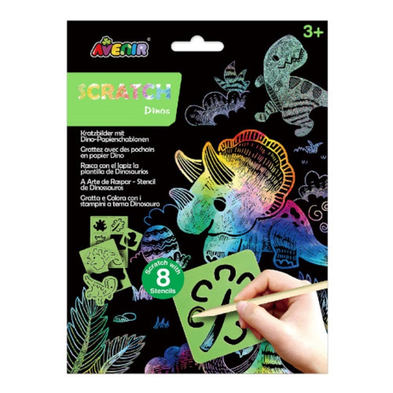 "Avenir - Scratch & Stencil - Dinos"