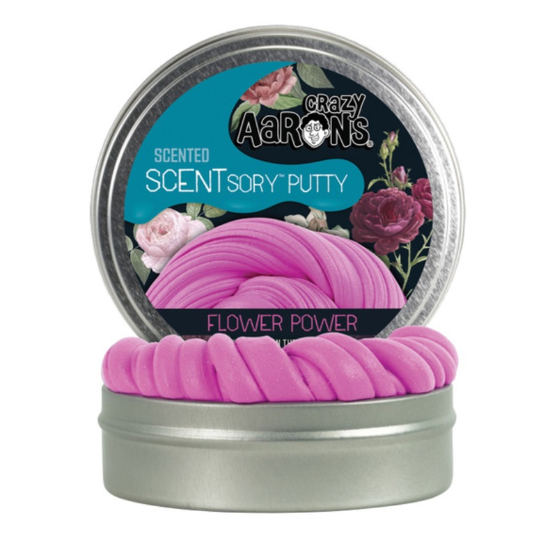 "Crazy Aaron's Floral Scented SCENTsory Putty - Flower Power 2.75" Tin"