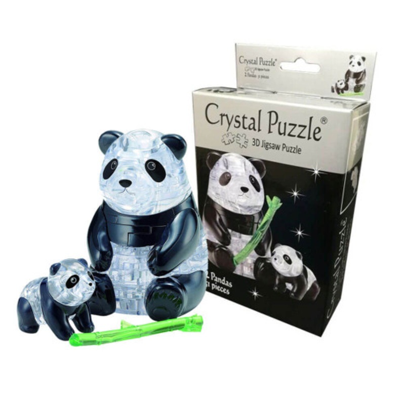 "Crystal Puzzle 3D - 2x Pandas Crystal Puzzles"