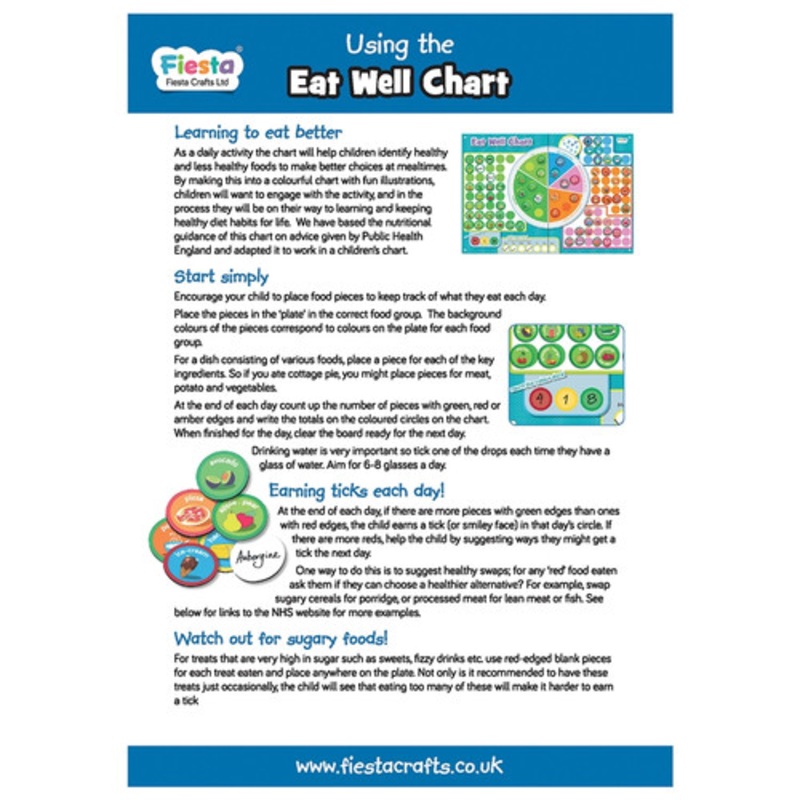 "Fiesta Crafts - Magnetic Eat Well Chart"