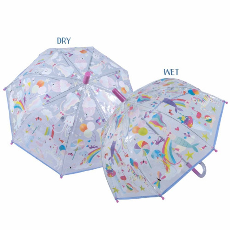 "Floss & Rock Colour Changing Umbrella - Transparent Fantasy"
