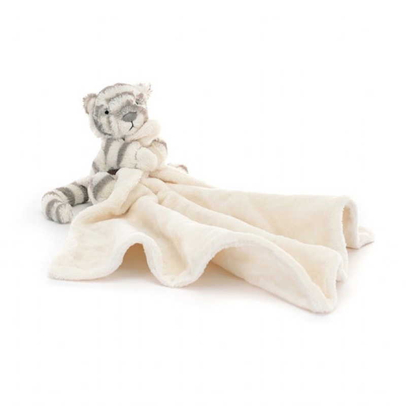 "Jellycat - Bashful Snow Tiger Soother"