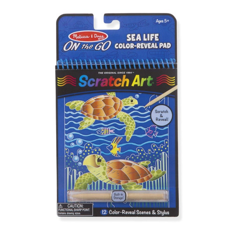 "Melissa & Doug - ON the GO - Scratch Art - Sealife"