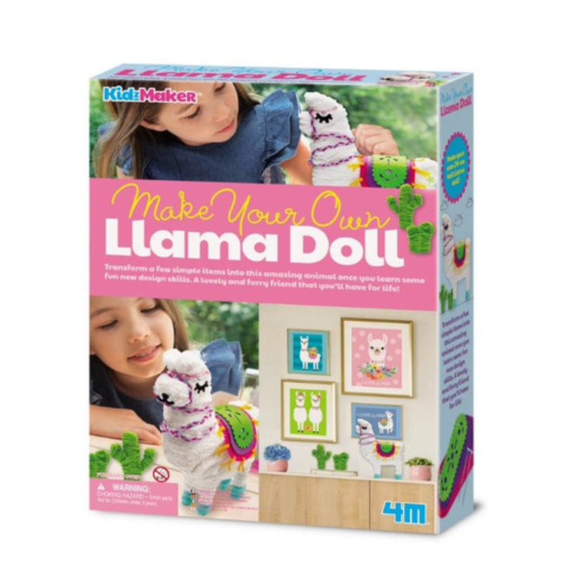 "4M - KidzMaker - Make Your Own Llama Doll"