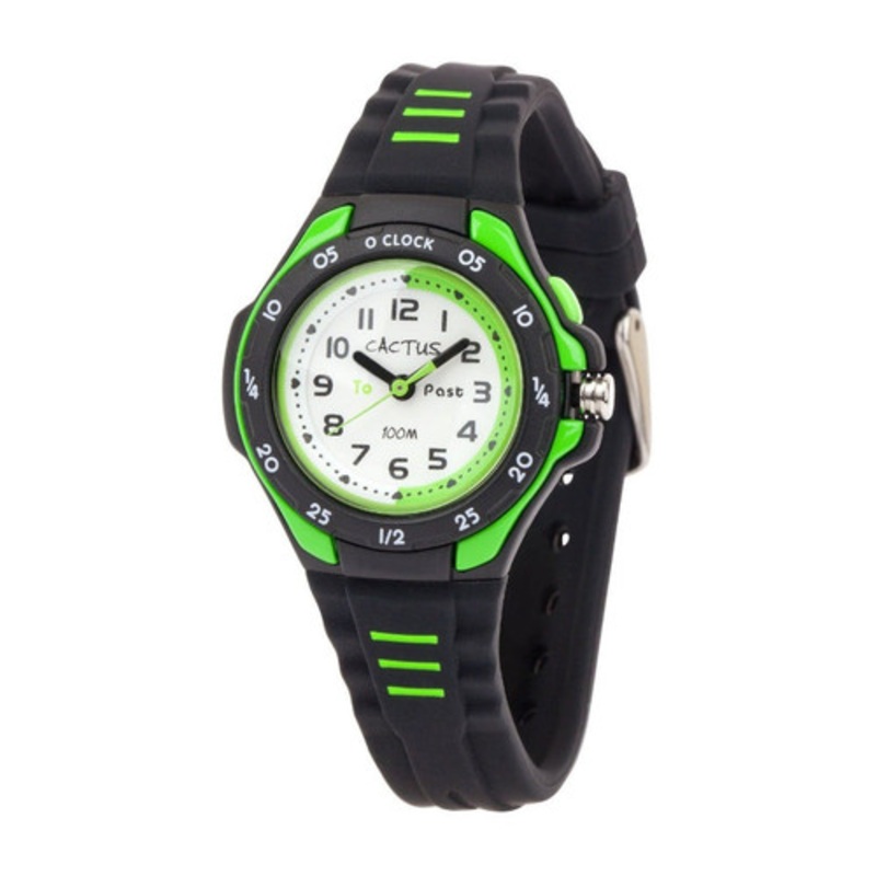 "Cactus Mentor Time Teacher - Kids Watch - Black"