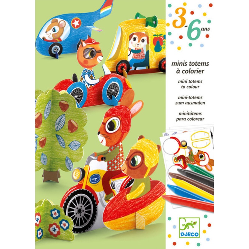 "Djeco - Mini Totems To Colour"