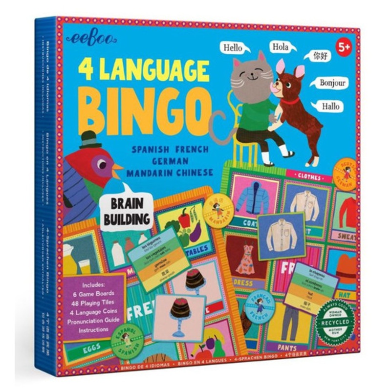 "eeBoo - 4 Language Bingo *minor scratch on box*"