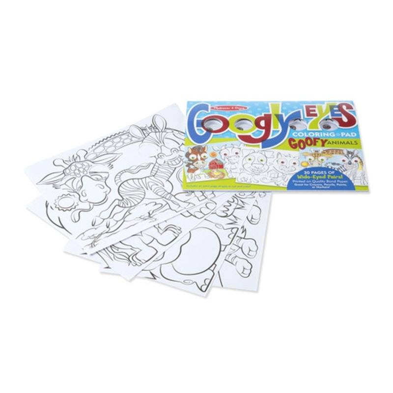 "Melissa & Doug - Googly Eyes Colouring Pad - Goofy Animals"