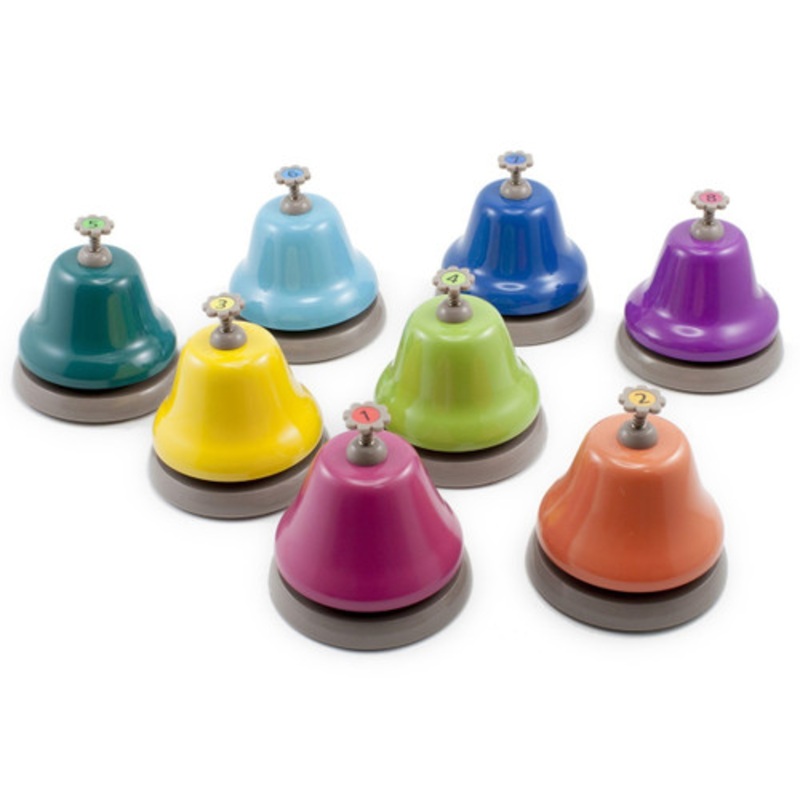 "Rainbow Desk Bells - 8 Piece Set"