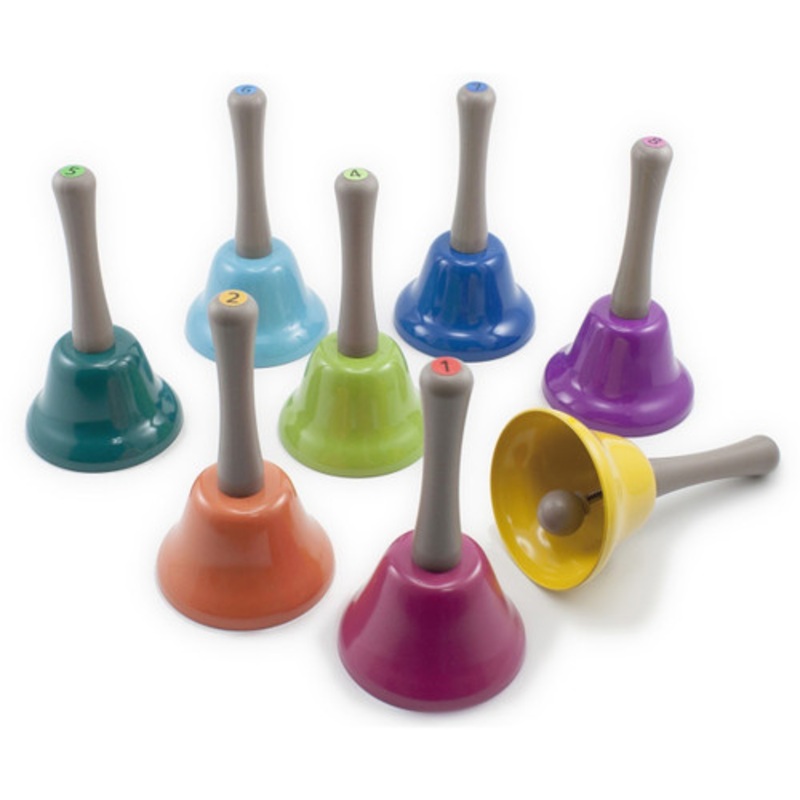 "Rainbow Musical Hand Bells - 8 Piece Set"