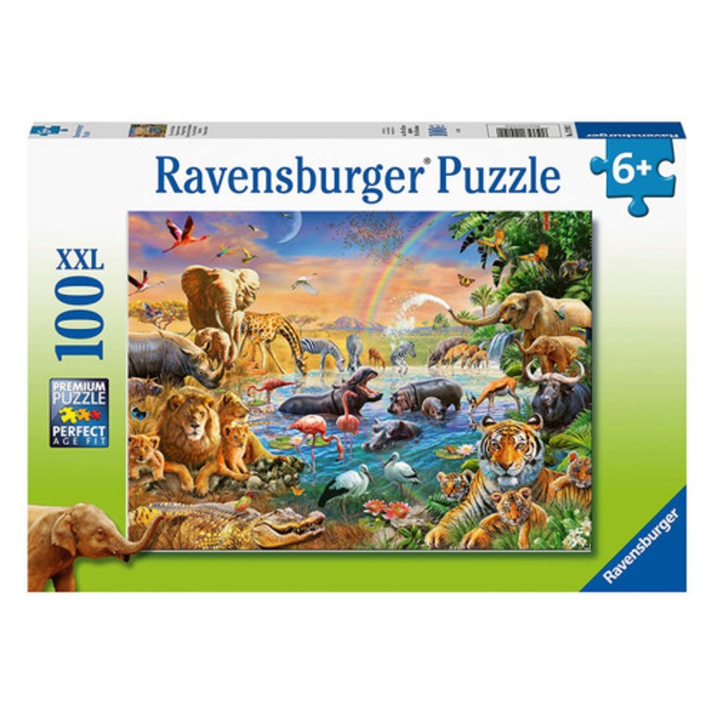 "Ravensburger 100pc - Savannah Jungle Waterhole"