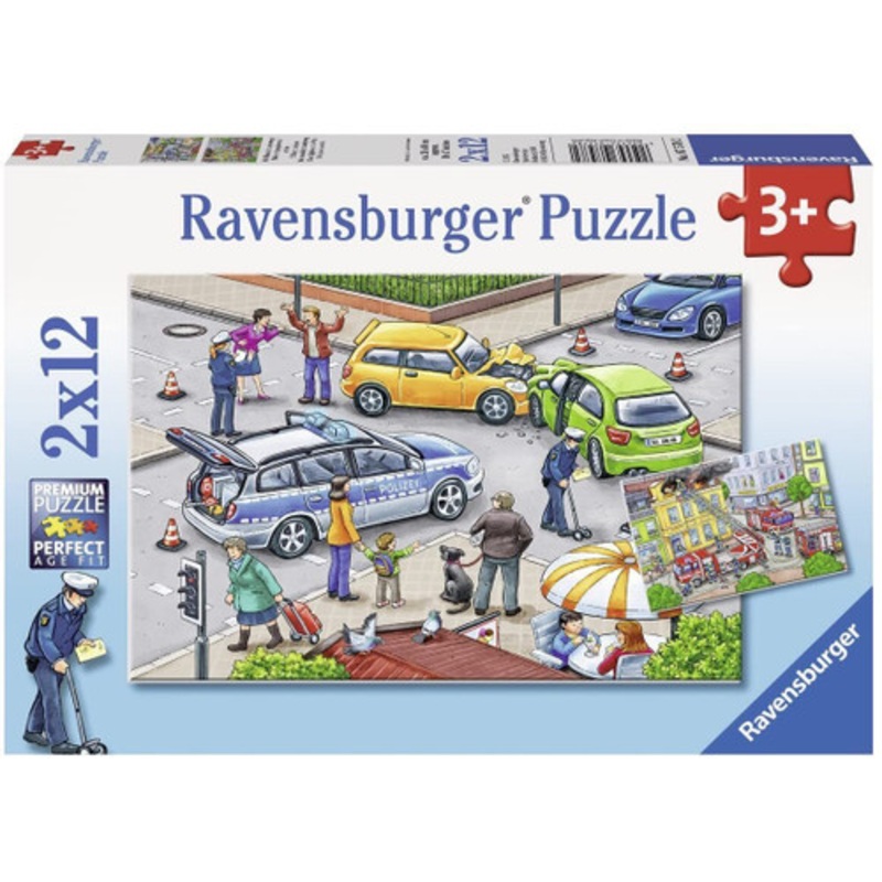 "Ravensburger 2x12pc - Blue Lights on the Way Puzzle"