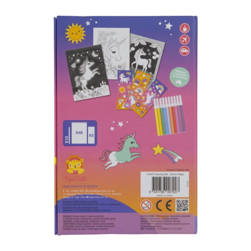 "Tiger Tribe Colouring Set - Unicorn Magic"