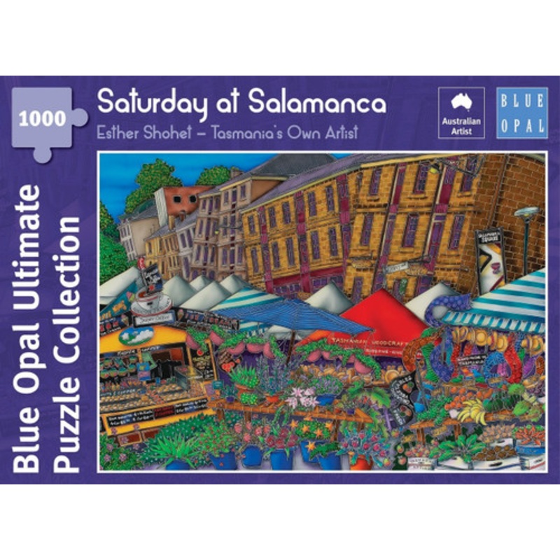 "Blue Opal 1000pc - Saturday at Salamanca Puzzle **Slight Box Damage**"