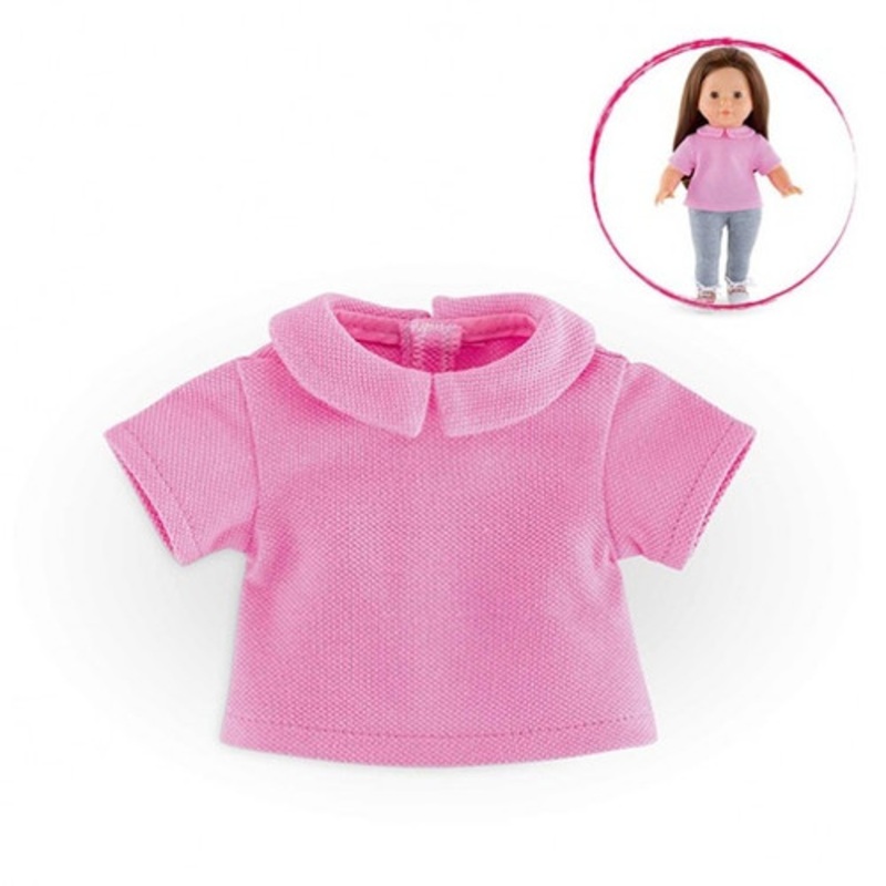 "Corolle - Ma Corolle - Rose Pink Polo Shirt 36cm"