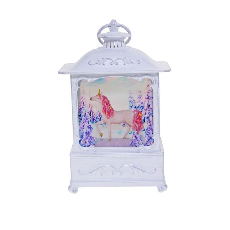 "Cotton Candy - Medium White Lantern