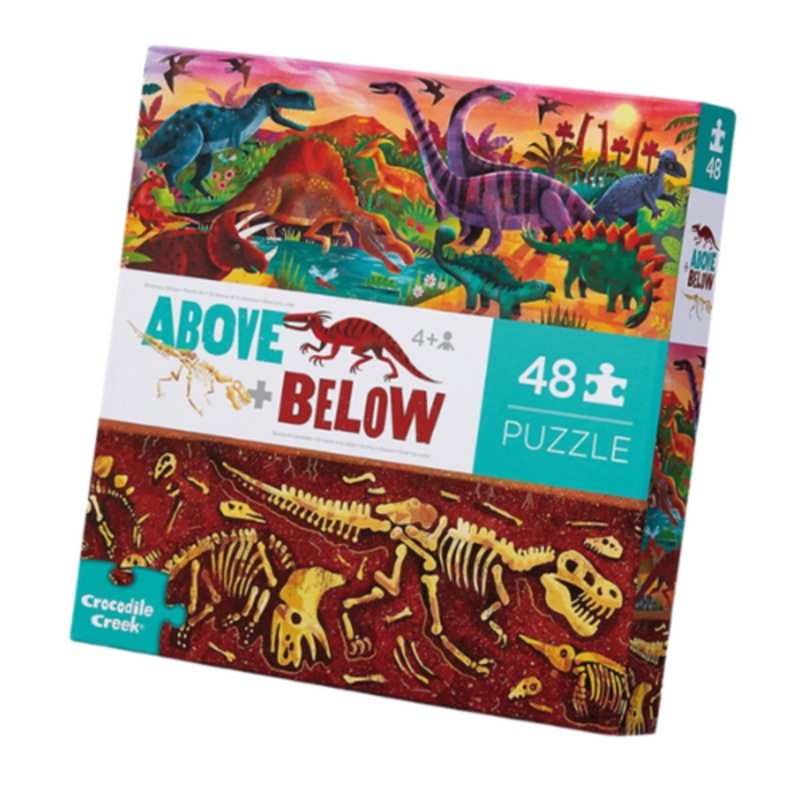 "Crocodile Creek - Above & Below Dinosaur World Puzzle 48pc"