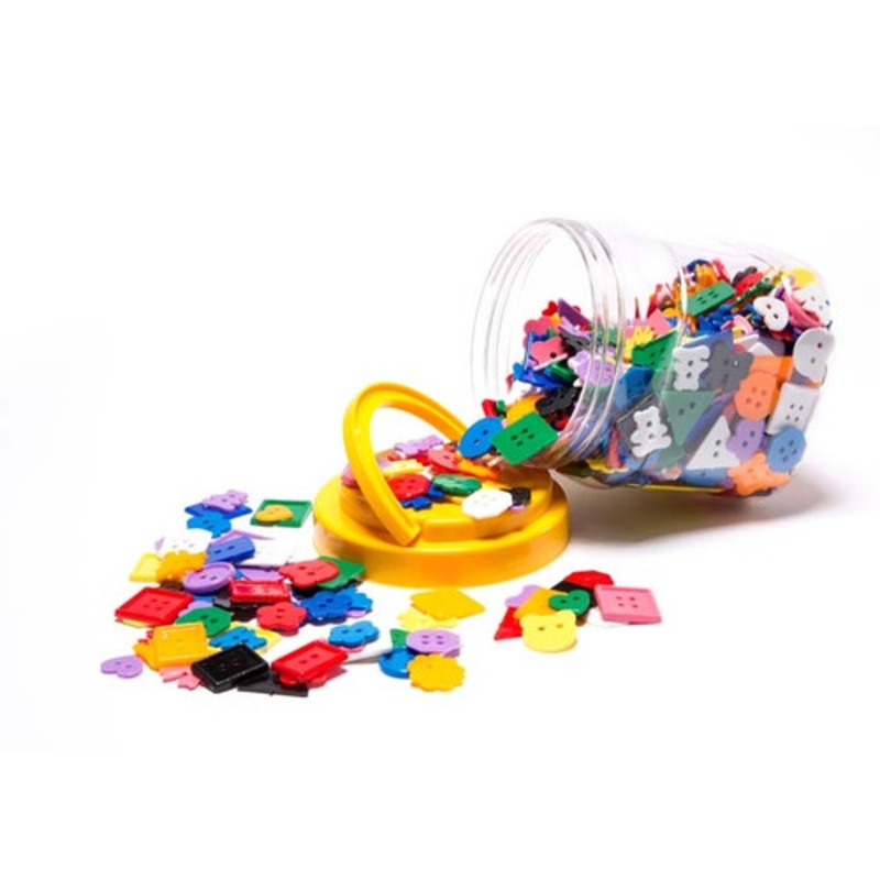 "Educational Colours - Button Counters 500gm Jar"