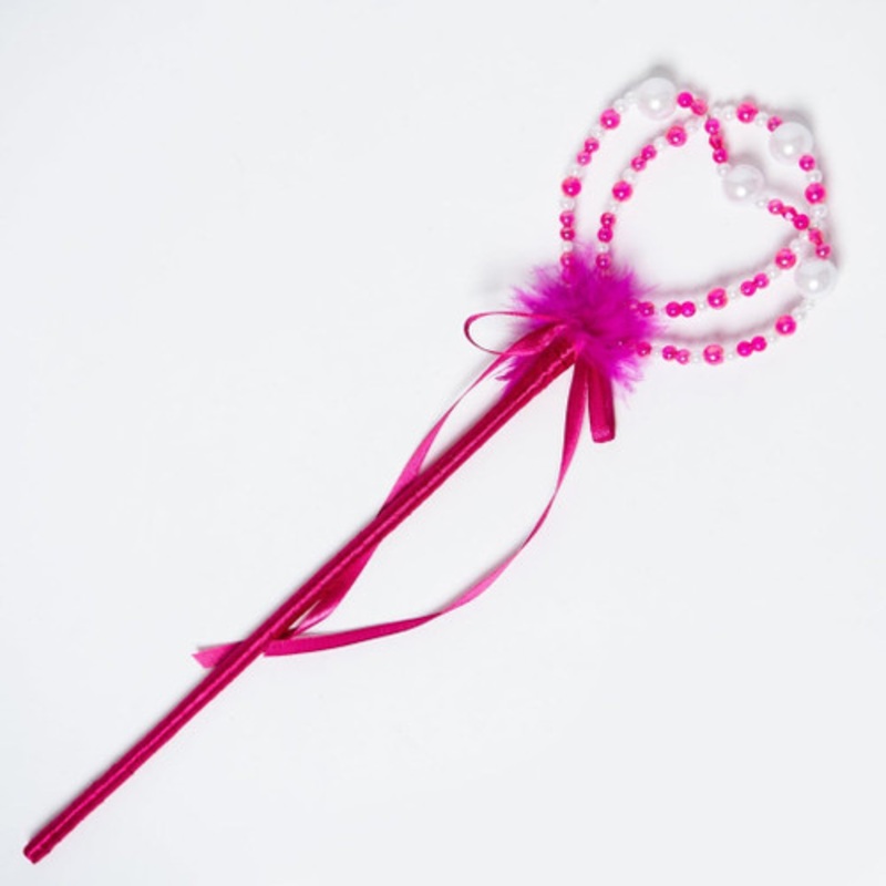 "Fairy Girls - Pearl Princess Wand - Hot Pink"