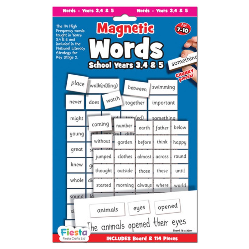 "Fiesta Crafts - Magnetic Words School Years 3