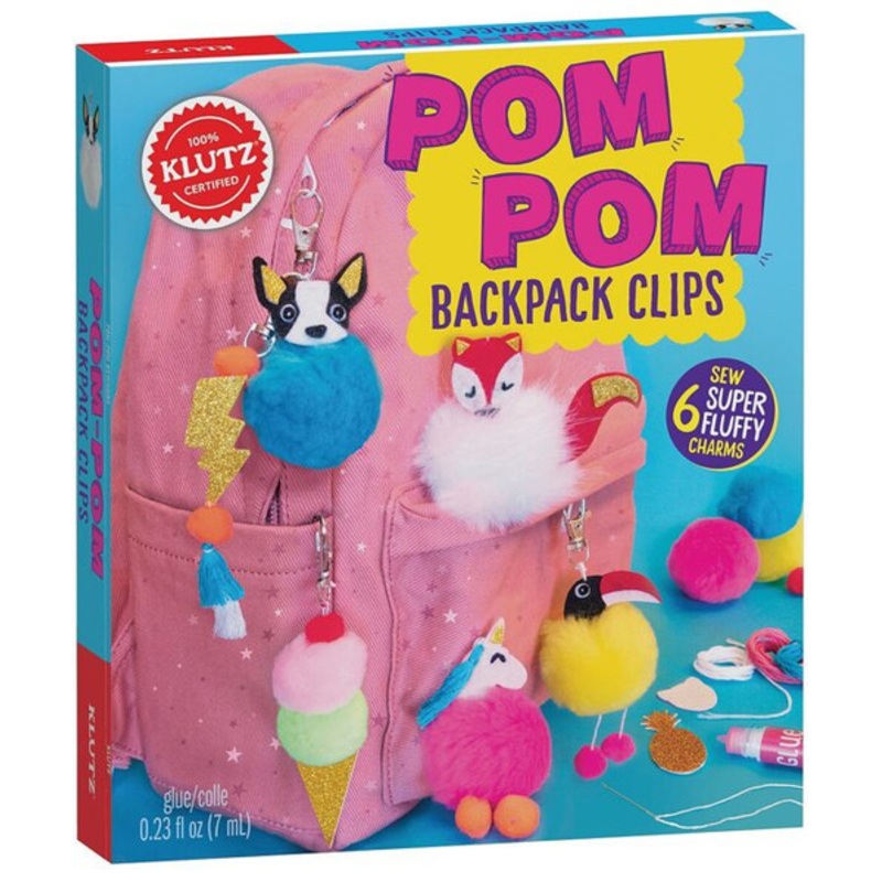"Klutz - Pom-Pom Backpack Clips"