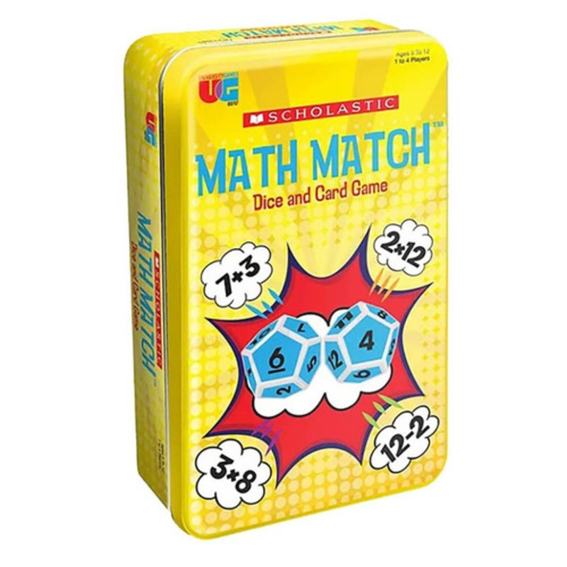 "Math Match Game in Tin"
