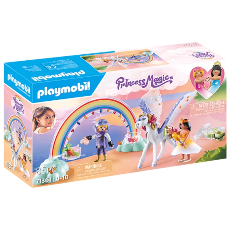 "Playmobil Princess Magic - Pegasus with Rainbow in the Clouds 71361"