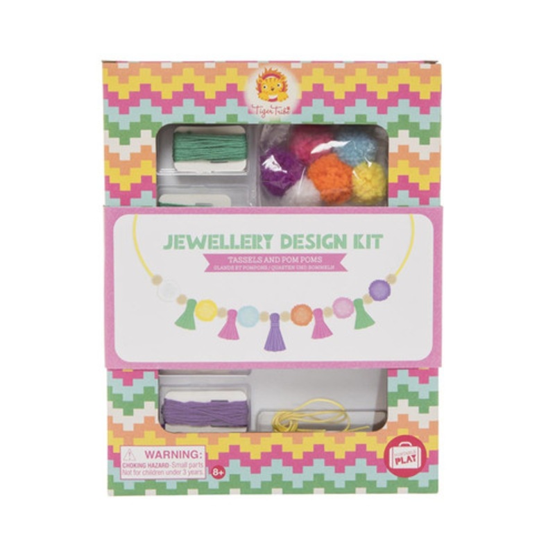 "Tiger Tribe Jewellery Design Kit - Tassels and Pom Poms"