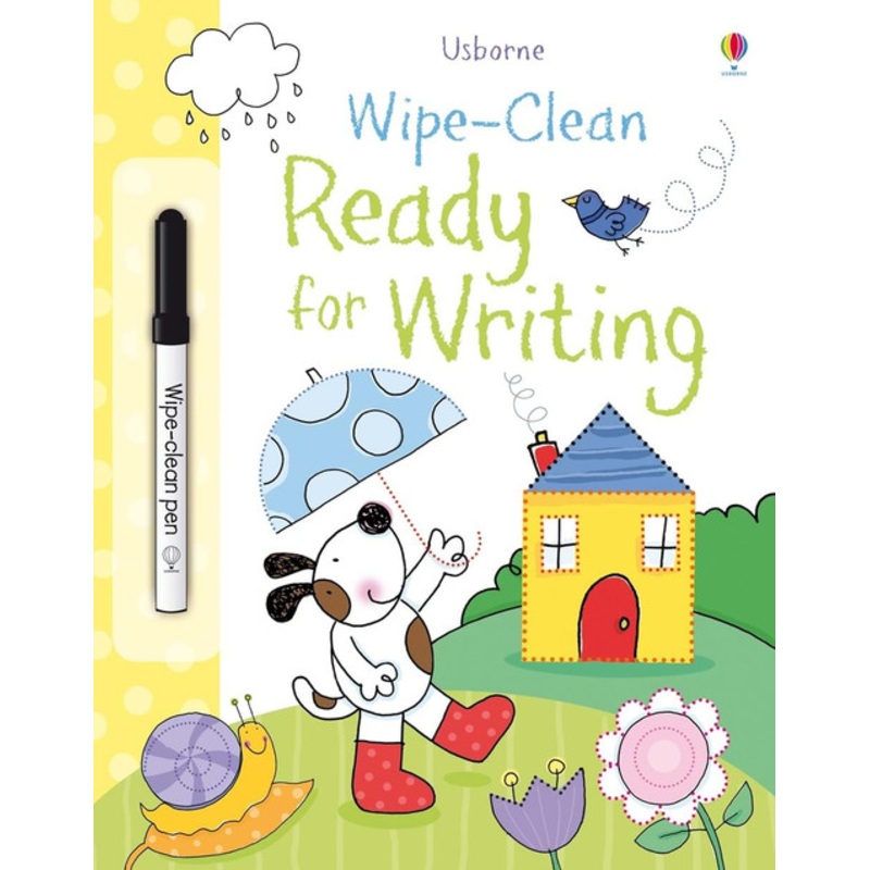 "Usborne Wipe-Clean Ready for Writing Book"
