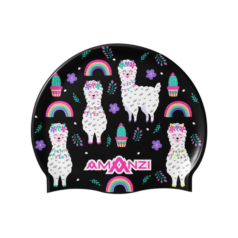 "Amanzi - Ooh La Llamas Swim Cap"