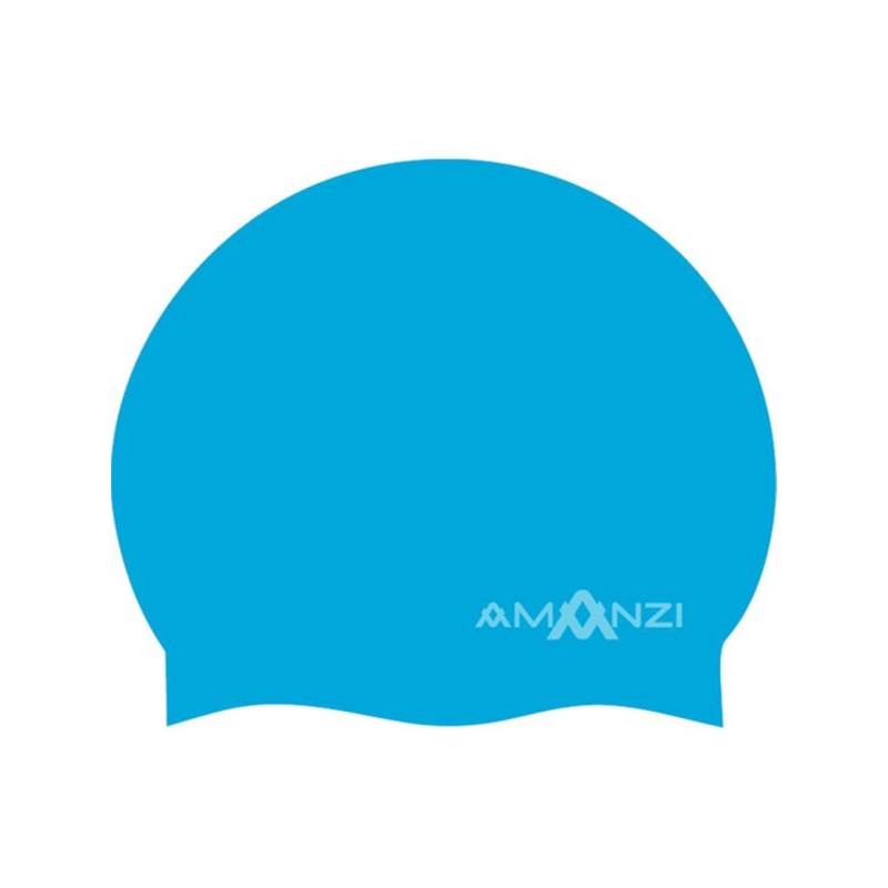 "Amanzi - Signature Blue Swim Cap"