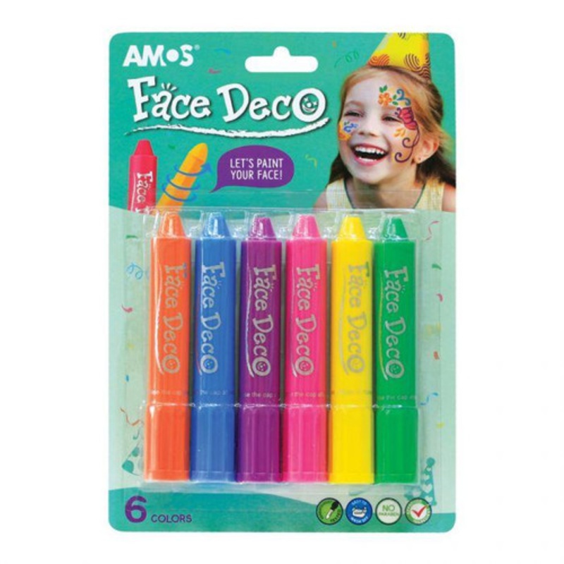 "Amos- Face Decoration 6 pack"